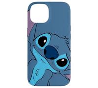 Custodia per iPhone 14 Disney Lilo and Stitch Cute Stitch Face Slate Gray