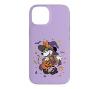 Custodia per iPhone 14 Disney Minnie Mouse Halloween Witch Trick-or-Treat Icons