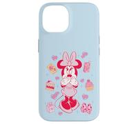 Custodia per iPhone 14 Disney Minnie Mouse Sweet Treats & Pink Hearts Coquette