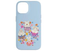 Custodia per iPhone 14 Disney Winnie the Pooh Spring Easter Friendly Flower Faces