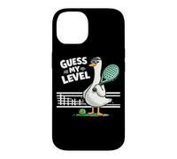 Custodia per iPhone 14 Divertente Anatra Da Padel Indovina Il Mio Livello Livello