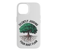 Custodia per iPhone 14 Divertente arboricoltore amante degli alberi giudicare silenziosamente il tuo talento radicale