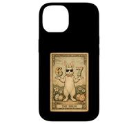 Custodia per iPhone 14 Divertente carta dei tarocchi pasquali Bunny Rabbit Bruh 67 Six Seven Meme