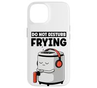 Custodia per iPhone 14 Divertente costume da friggitrice ad aria non disturbare