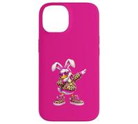 Custodia per iPhone 14 Divertente Dabbing Bunny Silly Goose Felice Pasqua Ragazze Donne
