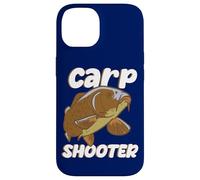 Custodia per iPhone 14 Divertente Fish Hunter Carp Shooter Citazione Pesce D'acqua Dolce Fisher