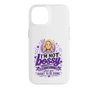 Custodia per iPhone 14 Divertente prepotente bionda cartone animato donna viola regina dicendo