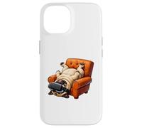 Custodia per iPhone 14 Divertente Pug VR Gaming Dog Art