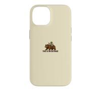Custodia per iPhone 14 Divertente rana che cavalca l'orso questo è un meme indignazione