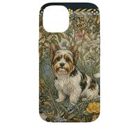 Custodia per iPhone 14 Dolce Biewer Terrier in un vecchio giardino inglese