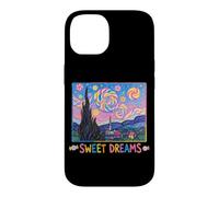 Custodia per iPhone 14 Dolci Sogni Carino Van Gogh Notte Stellata Pittura Caramelle