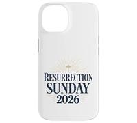 Custodia per iPhone 14 Domenica della Resurrezione 2026 Croce Cristiana Grafico