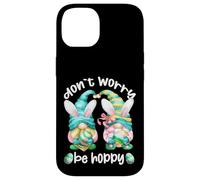 Custodia per iPhone 14 Don`t Worry Be Hoppy With Cute Bunny Ears And Easter Gnome