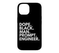 Custodia per iPhone 14 Dope Black Man Prompt Ingegnere Afroamericano Orgoglio