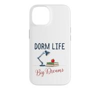 Custodia per iPhone 14 Dorm Life Big Dreams Desk Lamp College Student Motivation