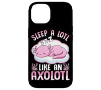 Custodia per iPhone 14 Dormi un sacco come un axolotl