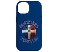 Custodia per iPhone 14 DR Flag Baseball Repubblica Dominicana Latino Heritage Gear