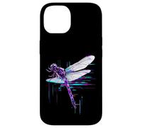 Custodia per iPhone 14 Dragonfly Lover Animali Foresta Fauna Selvatica Grafica Glitch Art