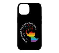 Custodia per iPhone 14 Dream Without Fear Elephant LGBT Rainbow Gay Pride Month