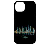 Custodia per iPhone 14 Dubai Emirates Emirati Arabi Uniti souvenir di viaggio città punto di riferimento regalo