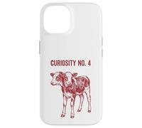 Custodia per iPhone 14 Due teste vitello xilografia illustrazione tassidermia stranezza