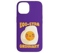 Custodia per iPhone 14 Egg-Stra, simpatico gioco di parole a forma di uovo fritto