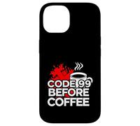 Custodia per iPhone 14 ER Nurse Code 99 Before Coffee Medical Humor