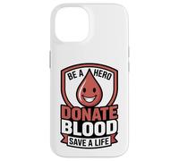 Custodia per iPhone 14 Eroe dona sangue Save A Life Donatore Sostegno