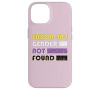 Custodia per iPhone 14 Error 404 Gender Not Found per Non Binario