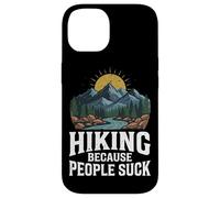 Custodia per iPhone 14 Escursionismo perché la gente succhia divertente all'aperto grafica montagna