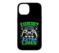Custodia per iPhone 14 Esercizio? I Thought You Said Extra Lives Funny Gaming