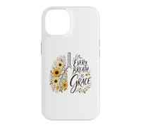 Custodia per iPhone 14 Every Breath Is Grace Boho Floral Lungs Autunno Girasoli
