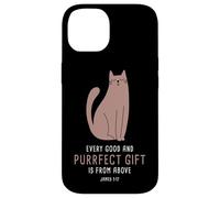 Custodia per iPhone 14 Every Good & Purrfect (Gift) is From Above - James 1:17 Cat
