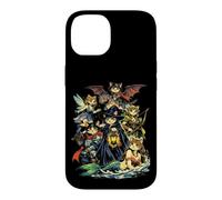 Custodia per iPhone 14 Fantasy Cats Wizards Fairy Medieval RPG Gamer Cat Amante