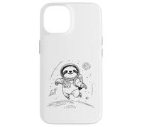 Custodia per iPhone 14 Felice Bradipo Astronauta Space Explorer Cosmic Journey
