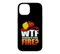 Custodia per iPhone 14 Firefighter WTF Where's The Fire Firefighters Lovers