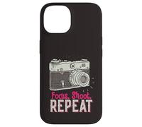 Custodia per iPhone 14 Focus Shoot Repeat Photography Photographer Camera Vintage