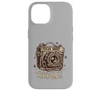 Custodia per iPhone 14 Focus Shoot Repeat Vintage Camera Photography Retro Photo