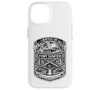 Custodia per iPhone 14 Fort Sumter Charleston Civil War Battle USA Storia americana