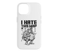 Custodia per iPhone 14 FPS Gamer Funny I Hate This Map Lettore di videogiochi militare