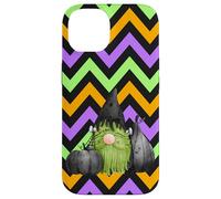 Custodia per iPhone 14 Frankenstein Halloween gnomo verde carino mostro spettrale