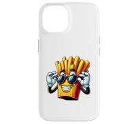 Custodia per iPhone 14 Fresco cartone animato patatine fritte con occhiali