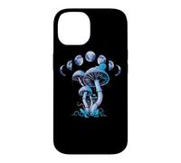 Custodia per iPhone 14 Fungo Mystical Mycology Shrooms Moon Phases Cottagecore
