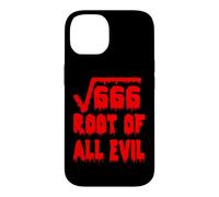 Custodia per iPhone 14 Funny 666 Square Root All Evil Matematico Insegnante di Matematica