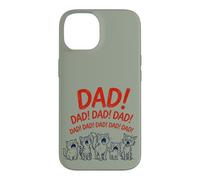 Custodia per iPhone 14 Funny Cat Dad Yelling Cats Father's Day