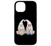 Custodia per iPhone 14 Funny Doctor Couple Gnomes For Women And Pediatric Nurse Mom