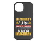 Custodia per iPhone 14 Funny Electricians Wife Yes He's Working