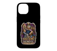Custodia per iPhone 14 Funny For Dad King Of The Remote Ruler Of Nient'altro