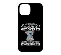 Custodia per iPhone 14 Funny Kids Tall Glass of Get Over It Suck It Up Koala Lover