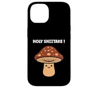Custodia per iPhone 14 Funny minimalist mushroom simple holy shiitake